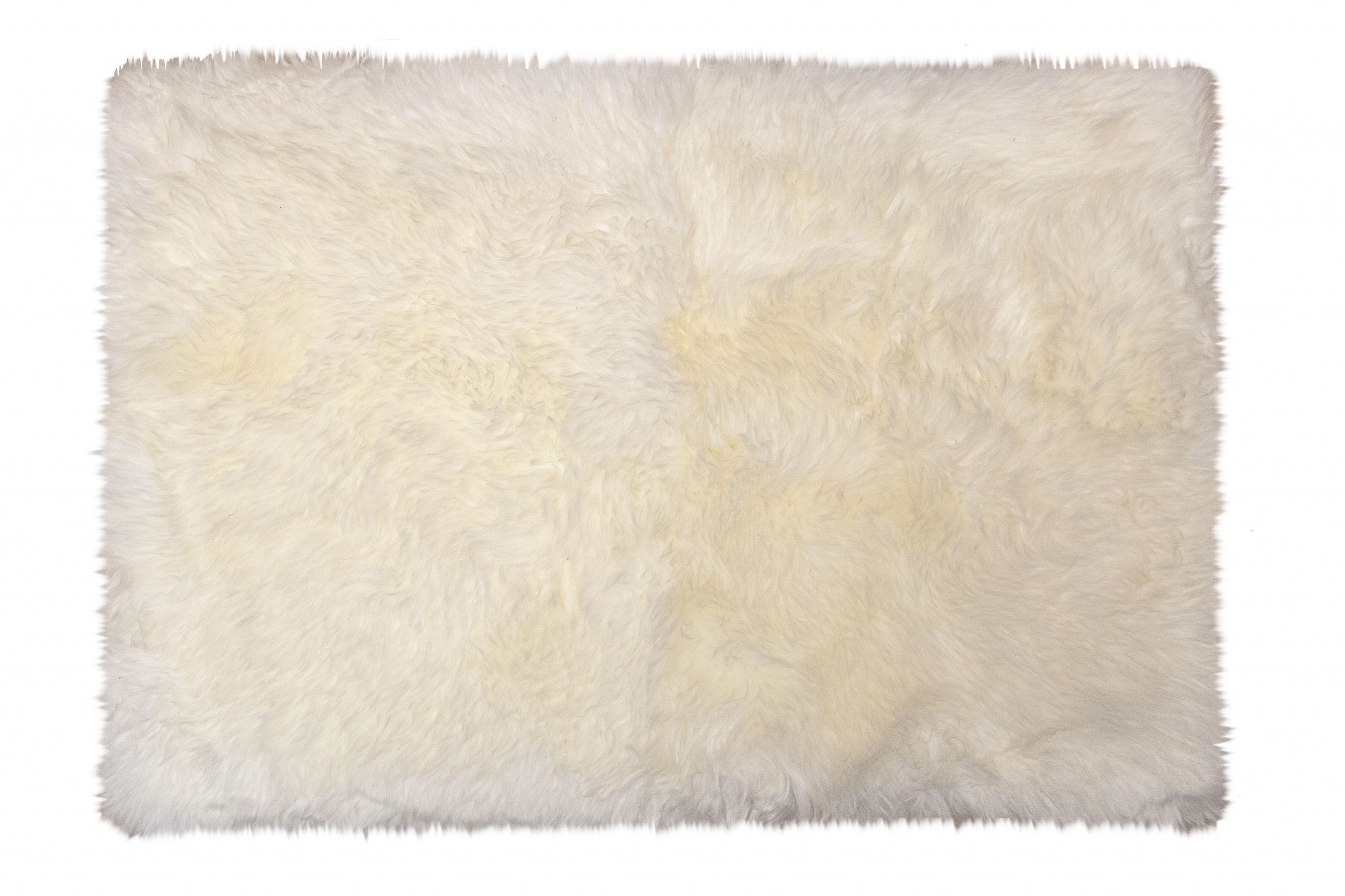 3' X 5' Natural Rectangular Sheepskin Area Rug