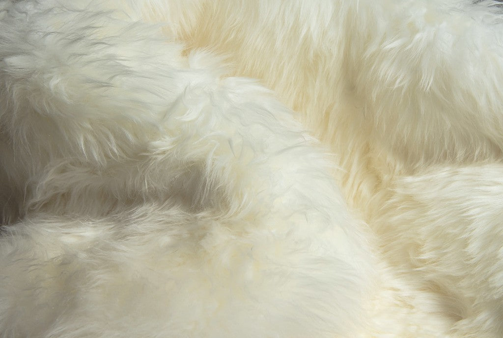 2' X 5' Natural Rectangular Sheepskin Area Rug