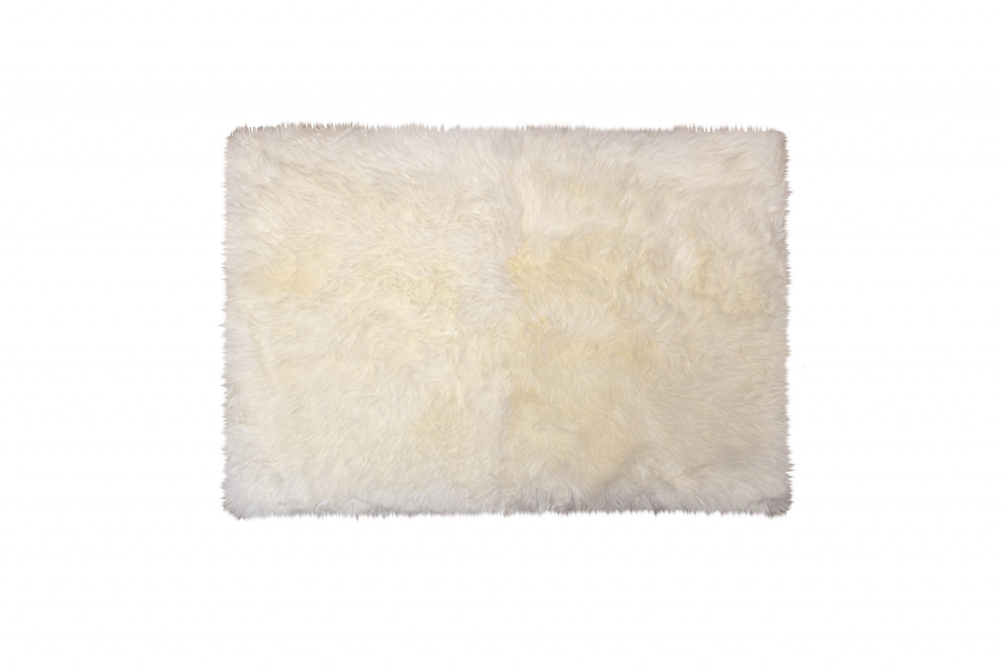 2' X 5' Natural Rectangular Sheepskin Area Rug