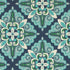 4' x 6' Blue and Green Indoor Outdoor Area Rug