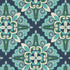 4' x 6' Blue and Green Indoor Outdoor Area Rug