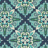 4' x 6' Blue and Green Indoor Outdoor Area Rug