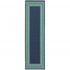 2' X 8' Blue and Green Indoor Outdoor Area Rug