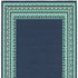 2' X 8' Blue and Green Indoor Outdoor Area Rug