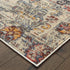 5’X8’ Ivory Distressed Medallion Area Rug