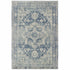 7’X10’ Ivory And Blue Oriental Area Rug