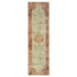 2’X8’ Ivory And Pink Medallion Runner Rug