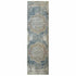 5’X8’ Blue And Ivory Medallion Area Rug