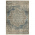 5’X8’ Blue And Ivory Medallion Area Rug