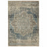 2’X8’ Blue And Ivory Medallion Runner Rug