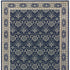 2’X8’ Navy And Gray Floral Ditsy Runner Rug