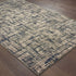 2’X8’ Gray And Navy Abstract Runner Rug