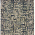 2’X8’ Gray And Navy Abstract Runner Rug