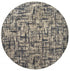 2’X8’ Gray And Navy Abstract Runner Rug