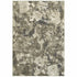 4’X6’ Gray And Ivory Abstract Spatter Area Rug