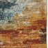 5’X8’ Blue And Red Distressed Area Rug