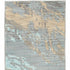 2’X3’ Blue And Gray Abstract Impasto Scatter Rug