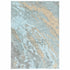 2’X3’ Blue And Gray Abstract Impasto Scatter Rug