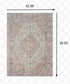 2’X3’ Ivory And Pink Oriental Scatter Rug