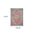 2’X3’ Red And Blue Oriental Scatter Rug