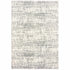 2’X8’ Ivory And Gray Abstract Strokes Runner Rug