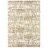 5’X8’ Ivory And Gray Abstract Strokes Area Rug