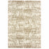 2’X8’ Ivory And Gray Abstract Strokes Runner Rug