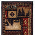 2’X8’ Black And Brown Nature Lodge Runner Rug