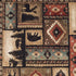 2’X8’ Black And Brown Nature Lodge Runner Rug