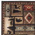 5' x 7' Brown and Black Area Rug