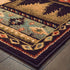 2’X8’ Black And Brown Nature Lodge Runner Rug