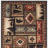 2’X8’ Black And Brown Nature Lodge Runner Rug