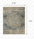 5’X8’ Blue And Ivory Medallion Area Rug