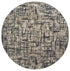 2’X8’ Gray And Navy Abstract Runner Rug