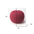 19" Pink Round Pouf Ottoman