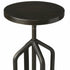 " Black Swivel Backless Bar Chair