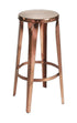 " Copper Backless Bar Height Bar Chair