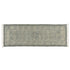 3’ X 8’ Sky Gray Distressed Medallion Runner Rug