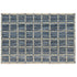 5' X 8' Blue And Gray Dhurrie Area Rug