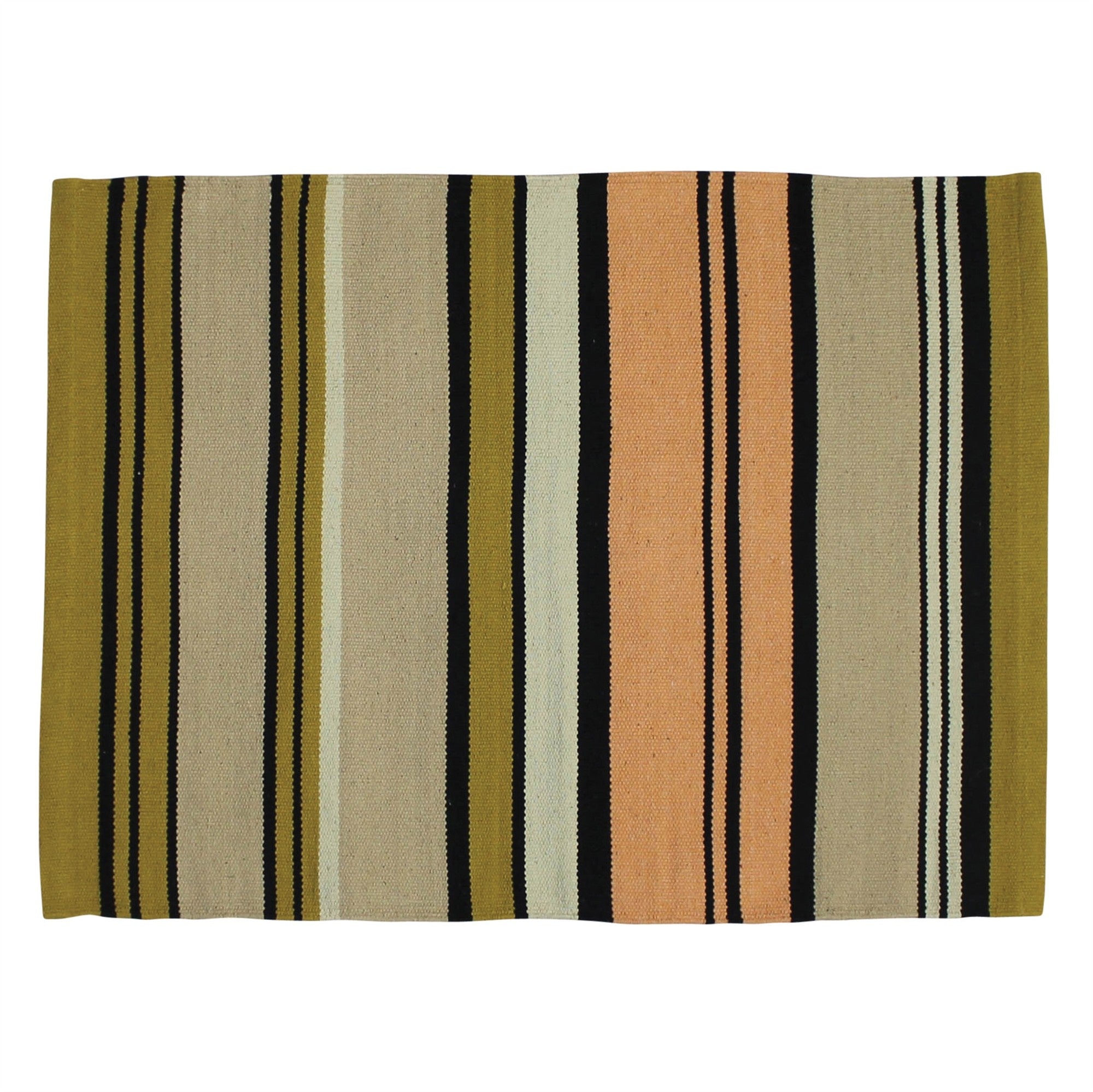 3' X 8' Multicolored Stripes Runner Rug