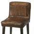 32" Brown And Black Iron Bar Chair