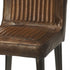 32" Brown And Black Iron Bar Chair