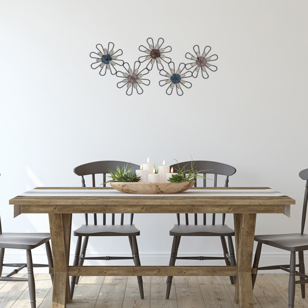 Wire Metal Floral Wall Decor