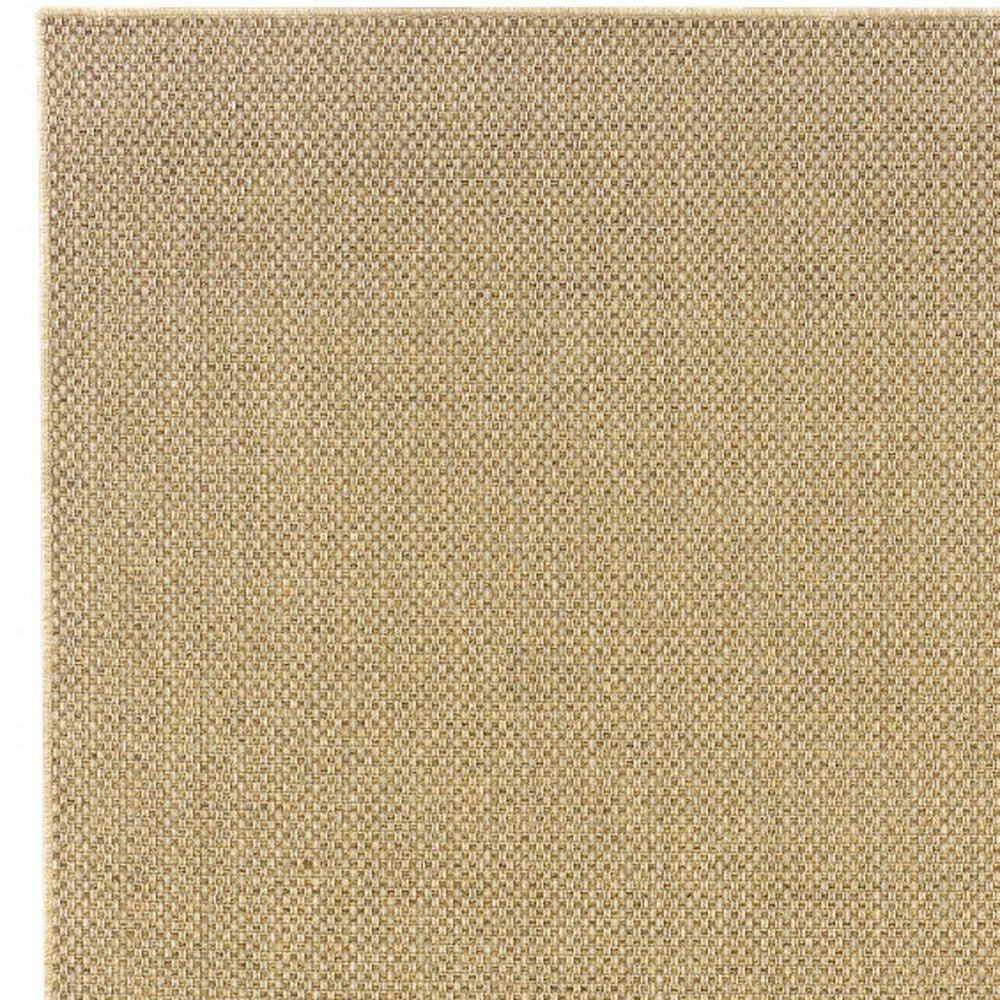 4' x 6' Beige Indoor Outdoor Area Rug