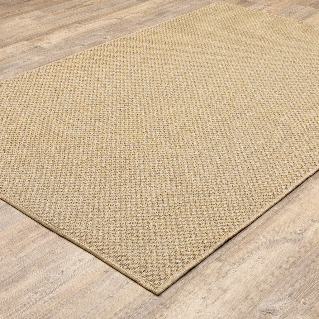 4' x 6' Beige Indoor Outdoor Area Rug