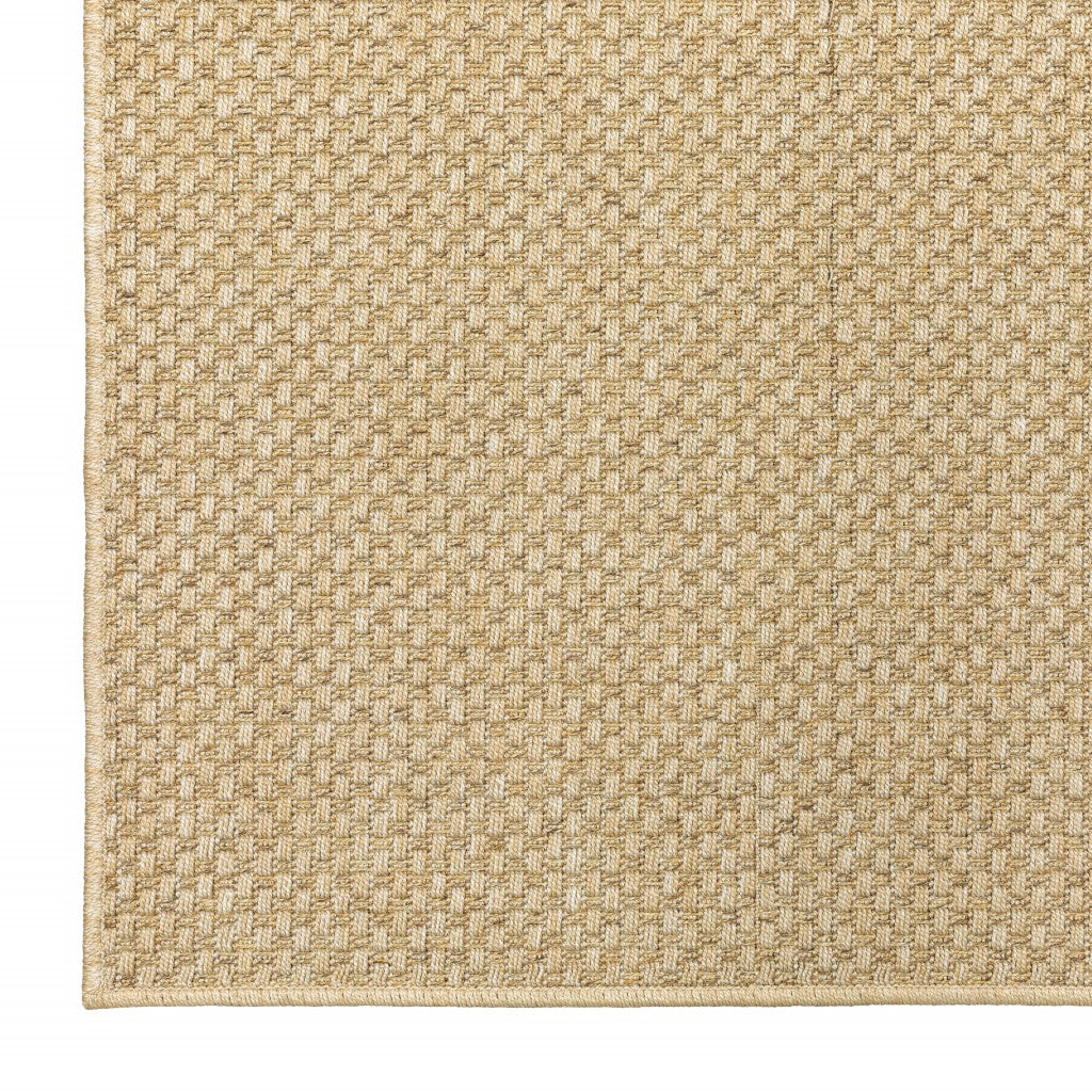 4' x 6' Beige Indoor Outdoor Area Rug