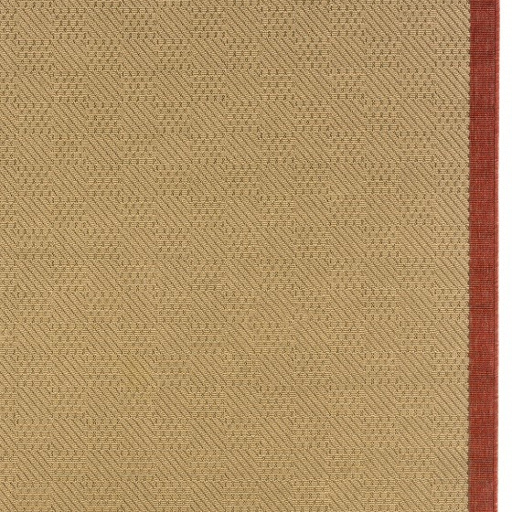 4' x 6' Beige Indoor Outdoor Area Rug