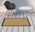 4' x 6' Beige and Black Indoor Outdoor Area Rug