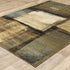 8’X10’ Brown And Beige Distressed Blocks Area Rug