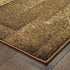 3’X5’ Brown And Beige Distressed Blocks Area Rug